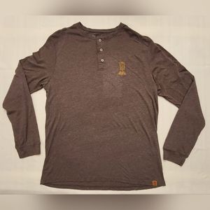 Men's Java Monster Drinks Long-sleeved henley Shirt XXL good condition